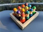 Sort Pegdoll Wooden Rainbow Stacker Wooden Memory Stick Game