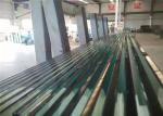 Flat / Bent Tempered Safety Glass High Strength 10mm Toughened Glass For Curtain