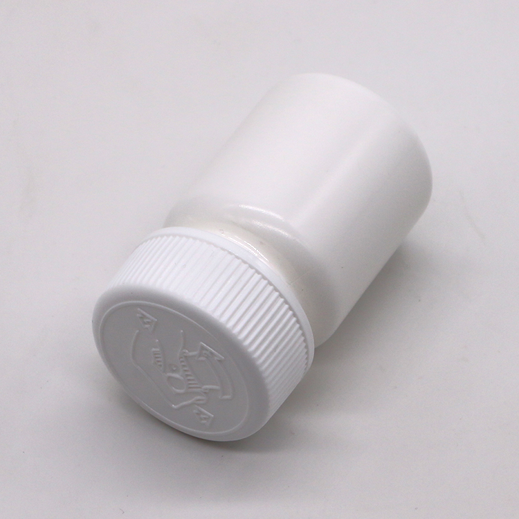 Small Capacity 40ml HDPE Plastic Bottle with Screw Cap and Custom Label Printing