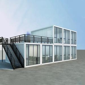 China 20ft Flat Pack Container Homes Prefab With Two Bedrooms For Home Villa Mall factory