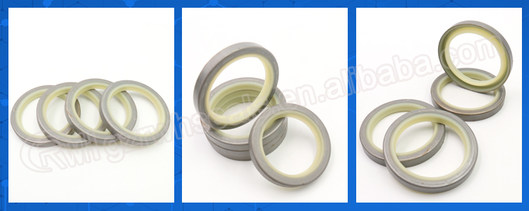 DLI Dust Proof Seal , White Metal PU Hydraulic Piston Rod Seal