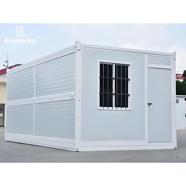 China Prefab Foldable Flat Pack Modular Folding Container House Emergency Shelter factory