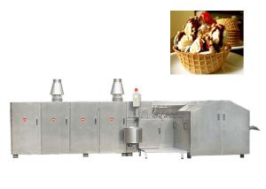 China Stainless Steel Waffle Basbet Production Line 400 Standard Cone , CE Certified factory