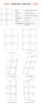 4 5 6 Compartment Pulp Food Containers Disposable Food Divider Tray