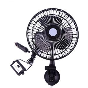 China DC 12V Car Window Blower Fan 3 Plastic Blades With Brushless Copper Motor factory