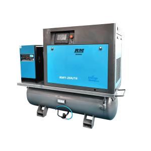 China 7.5kw 11kw 15kw 16bar all in one screw air compressor for laser cutting machine factory