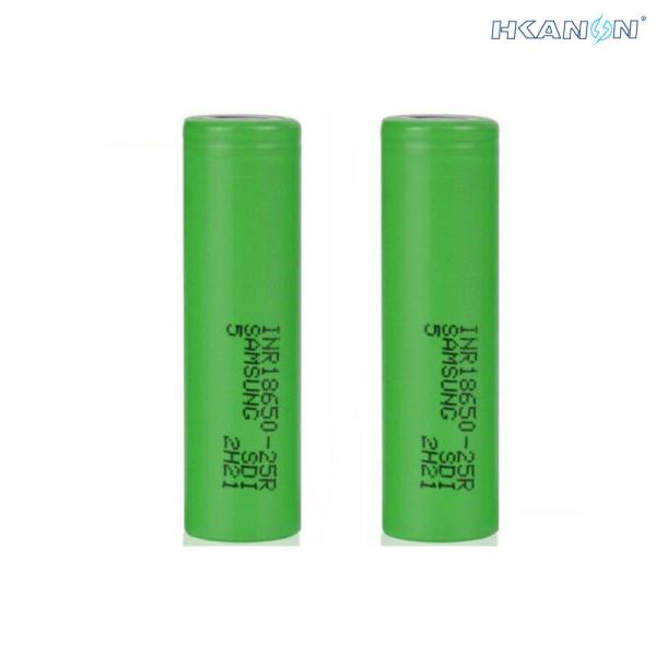 KC 3.7V NCM Lithium Ion Battery Replacement Cells INR18650-25R5 High Discharge Rate