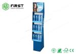 Supermarket Shampoo Cardboard Floor Displays Full Color Printed With 3 Shelves