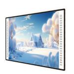Interactive Projector Board 4K 82 85 102 Inch Side Bar 10 Touch Points USB PC