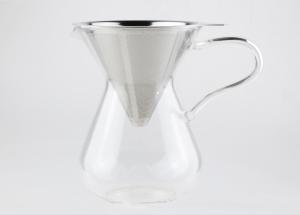 China 4 / 6- Cup Pour Over Drip Coffee Maker With Permanent Stainless Steel Filter factory