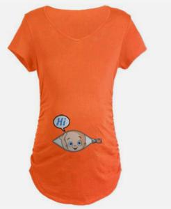 China new arrived custom made cotton spandex high quality cute printed wholesale blank maternity t shirts factory