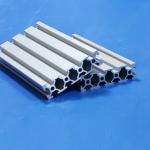 Black Anodized Slotted Aluminum Extrusions V Slot Rail Alu T Slot