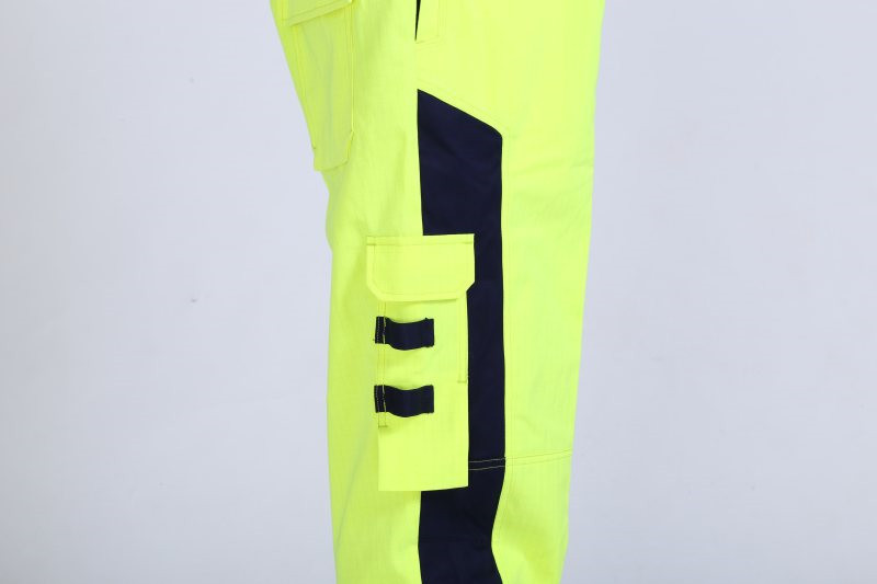 Hivis Flame Retardant Overall , IEC61482 Electrical Arc Resistant Coverall For Mining Industry