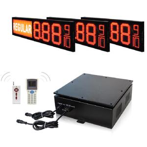8 Inch 7 Segment LED Gas Price Sign with Auto-Dimming 100° Viewing Angle and 110