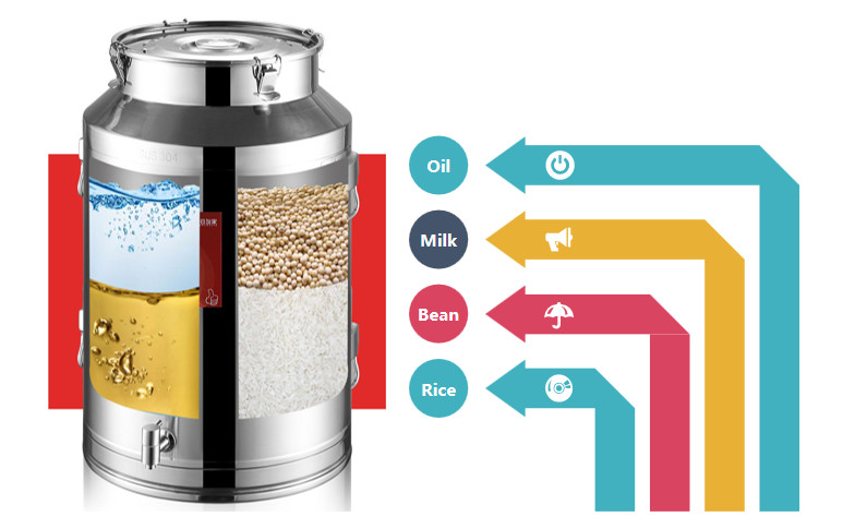 30L Milk Transport Wine Barrels Barrels Drums Stainless Steel Milk Cans