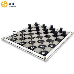 China PMMA Acrylic Transparent Lucite Chess Set factory
