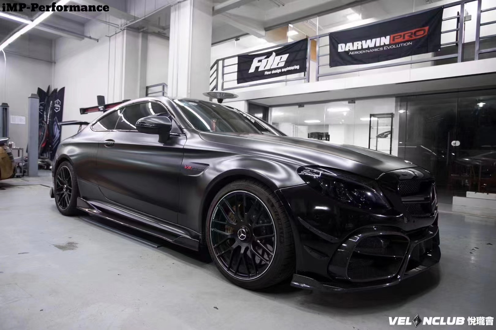 New Product for Mercedes W205 AMG C63 Coupe Body Kit C63 Coupe Upgraded IMP Style Front Bumper