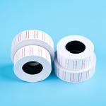 Supermarket Price Tag Sticker Roll Orange 21mm Blank Sticker Paper Roll