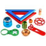 Stainless steel turning parts Aluminum anodized parts turning and milling