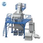 Semi Automatic Dry Powder Mortar Mixer Wall Putty Sand Cement Mixing Machine