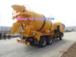 LHD & RHD 6x4 Tri-Ring 375HP 8--12CBM concrete cement mixer truck for Angola