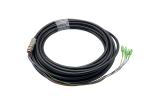 4 Core Copper Aluminum Waterproof Fiber Optic Pigtails SC FC 9.8mm Military
