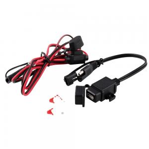 China USB Charger 2.1A 12v Waterproof Automotive Wiring Harness With Inline Fuse Power factory