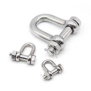 China Ss304 316 Bolt D Type Shackle For Connection And Fastening factory