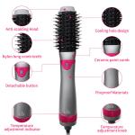 FCC 110 - 240V 5 In 1 Interchangeable Hair Dryer Brush Styling Hair Brush