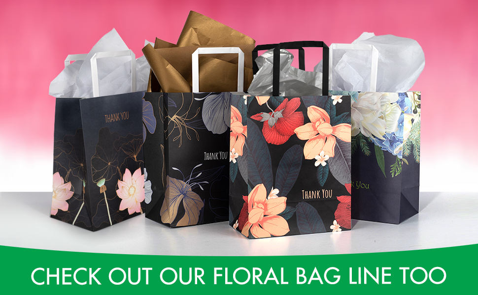 Gift Bags Medium Size, gift bags with handles, shopping bags for boutique