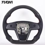 OEM Auto Part Suede Tesla Carbon Fiber Steering Wheel Customized Color