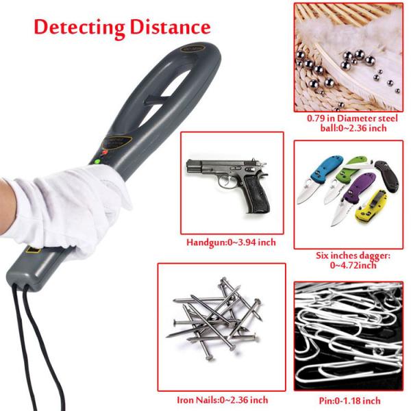 GC101H Hand Held Security Metal Detector Wand Energy Saving For Airport Security Checking