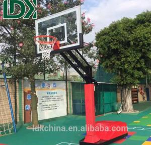 China Hot Sale Basketball Equipment Portable Basketball Hoop Adjustable Height factory