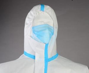 China White Personal Disposable Protective Coverall , Disposable Body Suit Oem factory