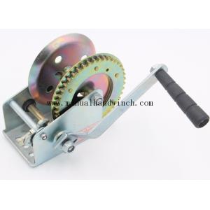 China Mini Steel Marine Manual Cable Winch / Portable Hand Crank Winch For Boat Trailer on sale