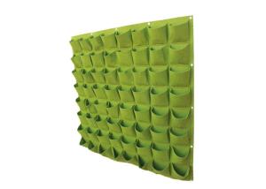 China Indoor 36 Pockets Vertical Wall Green Felt Plant Grow Bag For Flower Vegetable factory