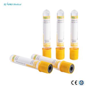 China Vacuum Gel And Clot Activator Tube SSGT Yellow Top For Blood Collection factory