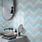 Harringbone Inside Wall Tiles 50x200mm Grey Tiles Bathroom