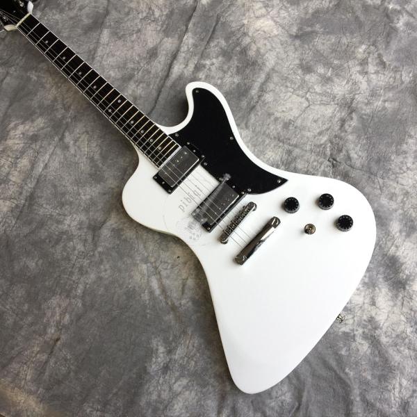 Free delivery, hot selling electric guitar, white hardware, front brown back red