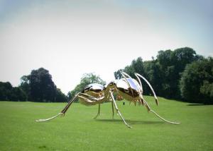 China Stainless Steel Sculpture Ant Garden Art Metal Modern Animal Customized factory