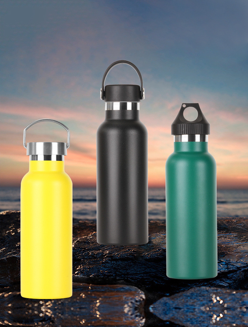 20oz Aluminum Water Bottles Bulk Reusable Water Bottles Lightweight Leak Proof Aluminum Sports With Twist Cap Buckle For Gym Hiking Cycling Camping