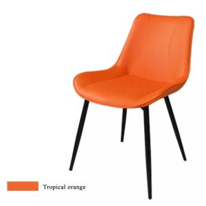 China Nordic Style Foam Filled Metal Padded Dining Chairs Wear Resistance factory