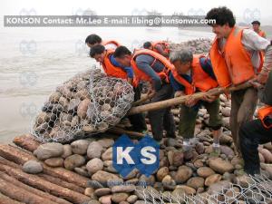 China Professional Sack Gabion Mesh Hexagonal Wire Netting Strong Destruction Resistance factory