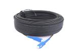 Ftth FTTB G652D Fiber Optic Drop Cable / Waterproof Outdoor Fiber Patch Cord