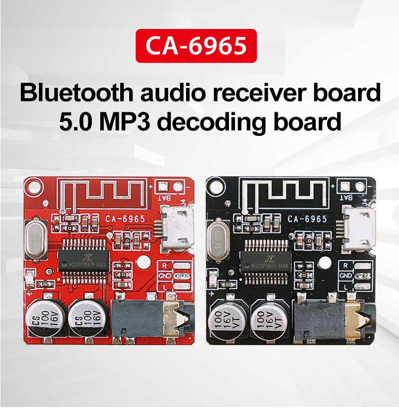 2 Channels 5V CA-6965 BT5.0 Audio Receiver Board for Wireless Stereo Music Module