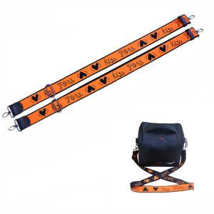 China Promotional Bag Belt 3.8*140cm Dacron Logo Customized Lanyard Bandage factory