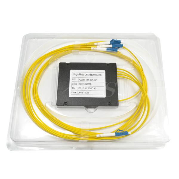 Singlemode Connectorized LC/UPC 1x4PLC (Planar Lightwave Circuit) Splitters