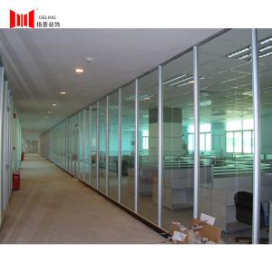 China Tempered Glass Fixed Modular Full Height Partition Wall 200-1500mm factory