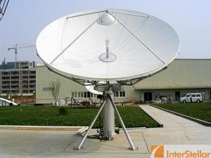China InterStellar 4.5m C/Ku band Satellite Antenna / Uplink Station 4.5m C / Ku Dish factory