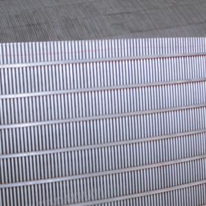 China 304 316L Stainless Steel Johnson Wedge Wire Screen 1x2mm 2x3mm factory